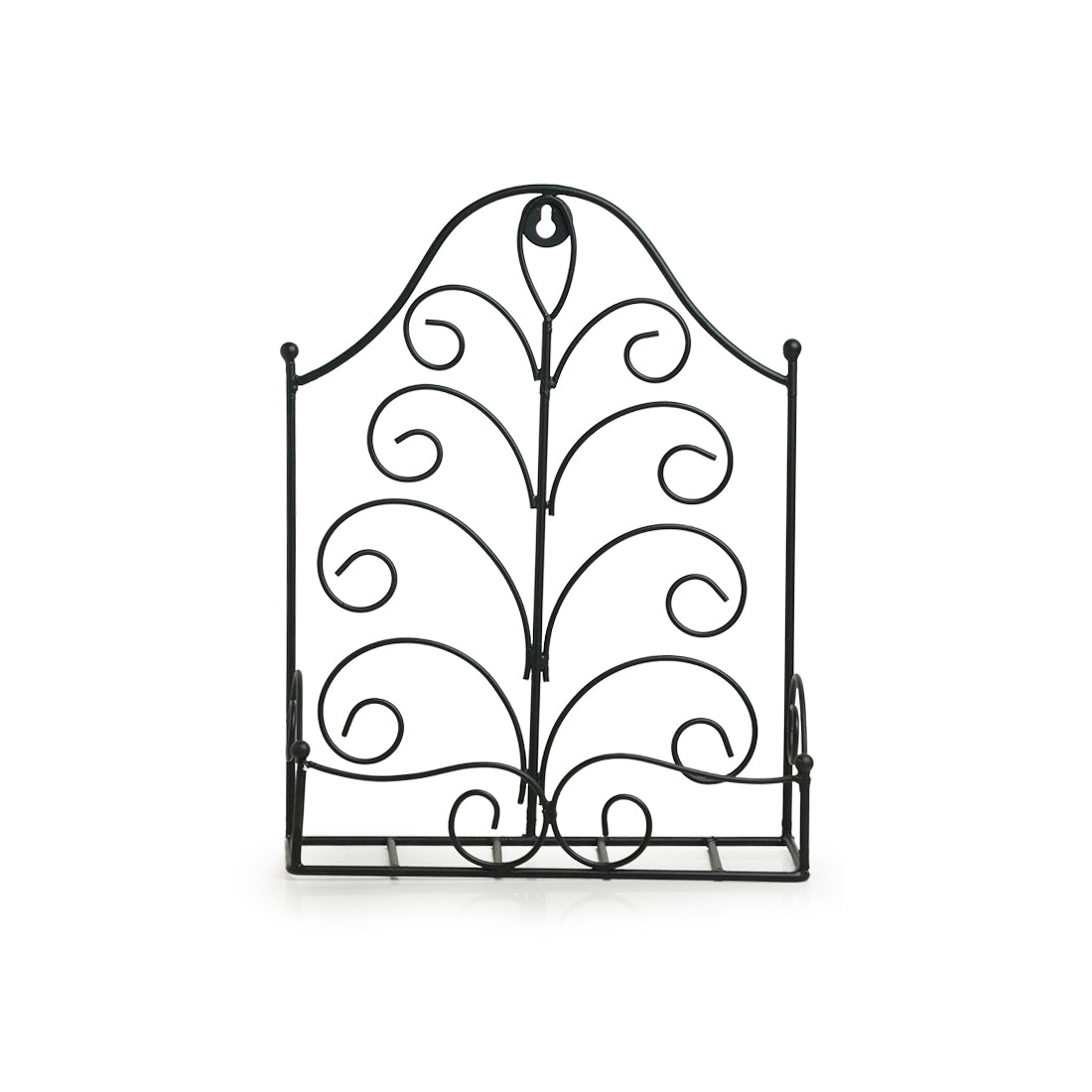 Fern Leaf' Wall Planter Pots In Galvanized Iron (33 cm | 2 Planter Pots)