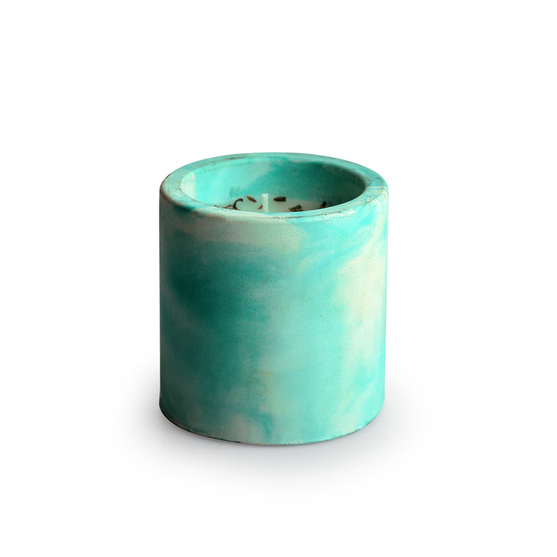 Lavender' Handmade Wax Concrete Jar Scented Candle (28 Hours Burn Time, Soy Blend)