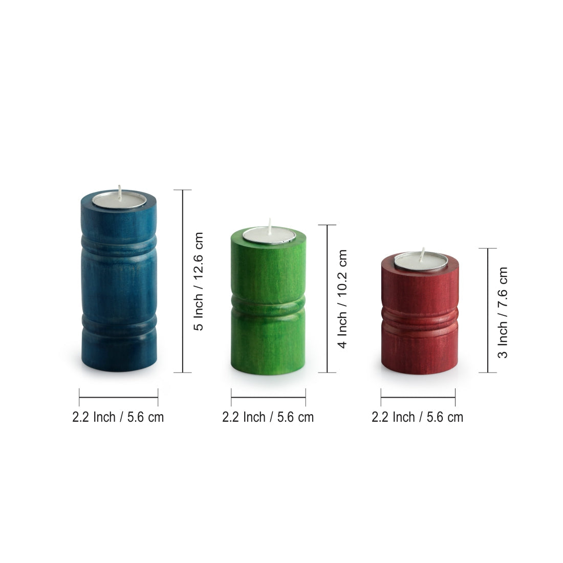 Jugnu Stambh' Tea Light Holder (Set of 3)