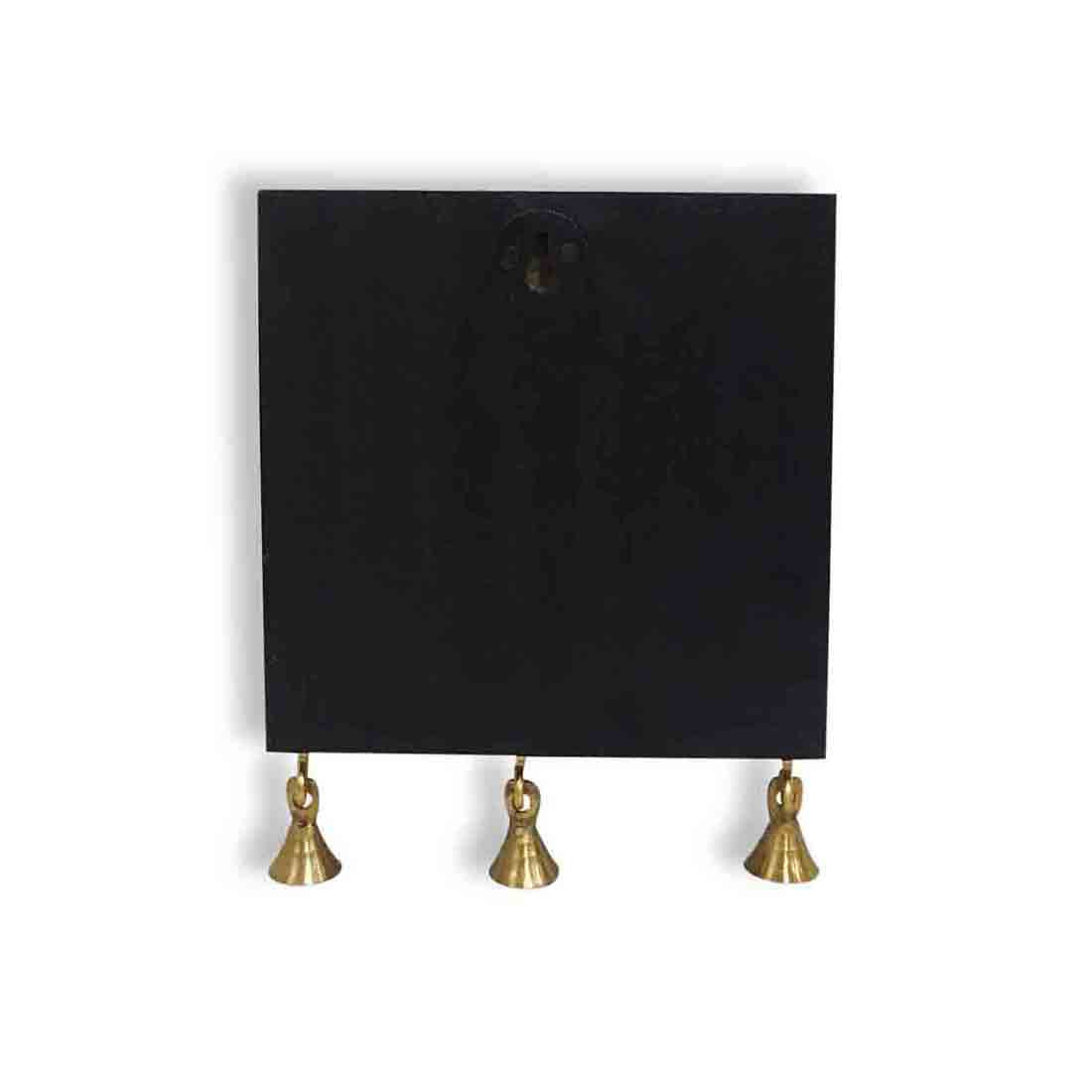 'In-Key-Geneous' Warli Hand-Painted Wooden Key Holder With Dhokra Art