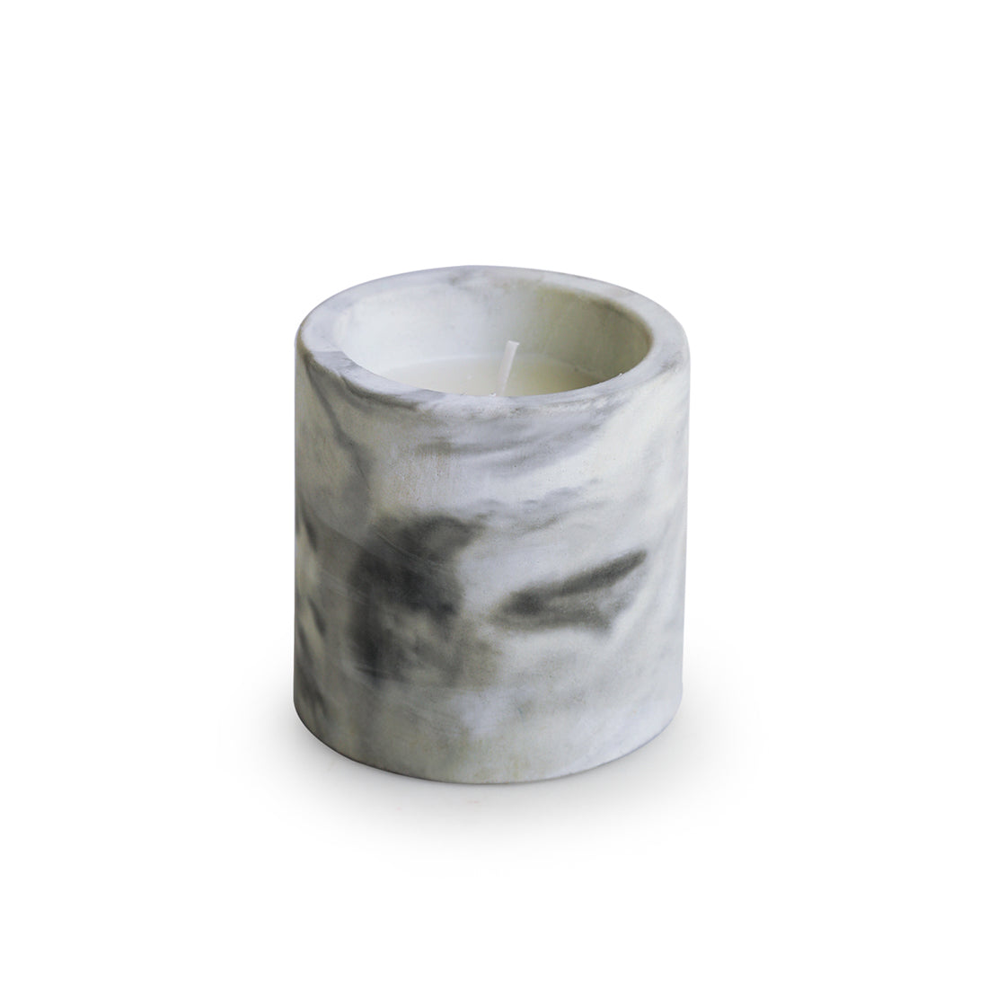 Cedarwood' Handmade Wax Concrete Jar Scented Candle (28 Hours Burn Time, Soy Blend)